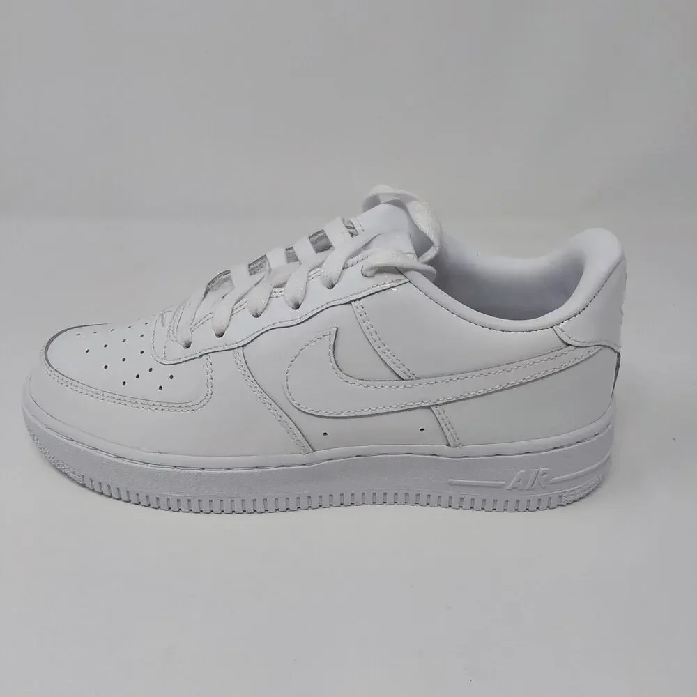 Nike Air Force 1 Low BG Triple White Patent Leather Kid's 4Y Women's 5.5